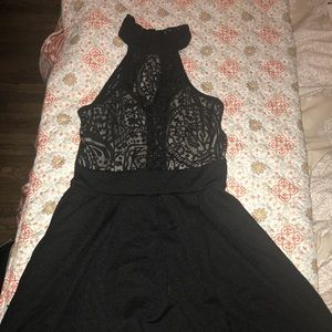 Mesh skater dress